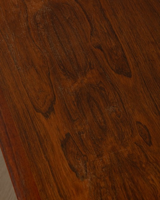 Image 1 of Vintage Rosewood Coffee Table With Leather Magazine Shelf by Topform, Mid-Century Dutch Design, 1960s