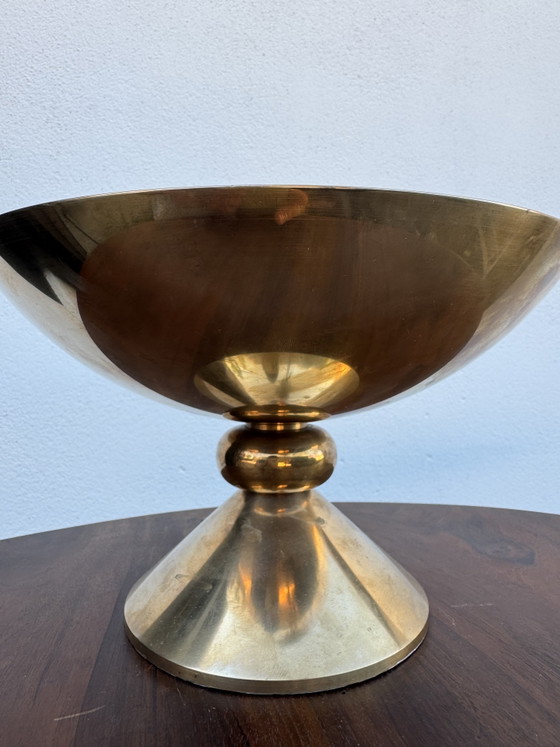 Image 1 of Lampada da tavolo alogena in bronzo massiccio degli anni '80.