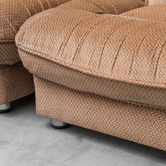 Image 1 of SET DI 3 POLTRONE MODULARI IN TESSUTO BEIGE ANNI ’70 VINTAGE MODERNARIATO