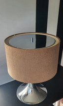 Lampe de table vintage au design danois avec base en tulipe