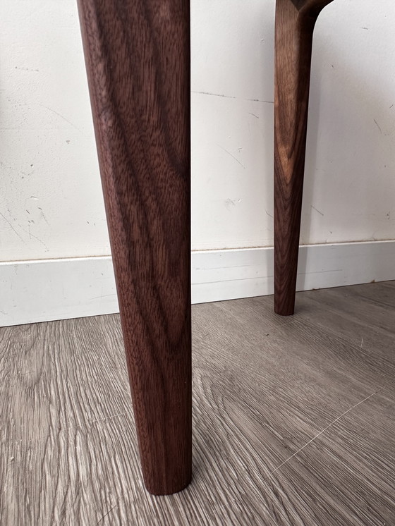 Image 1 of Scandinavian Design Walnut Side Table