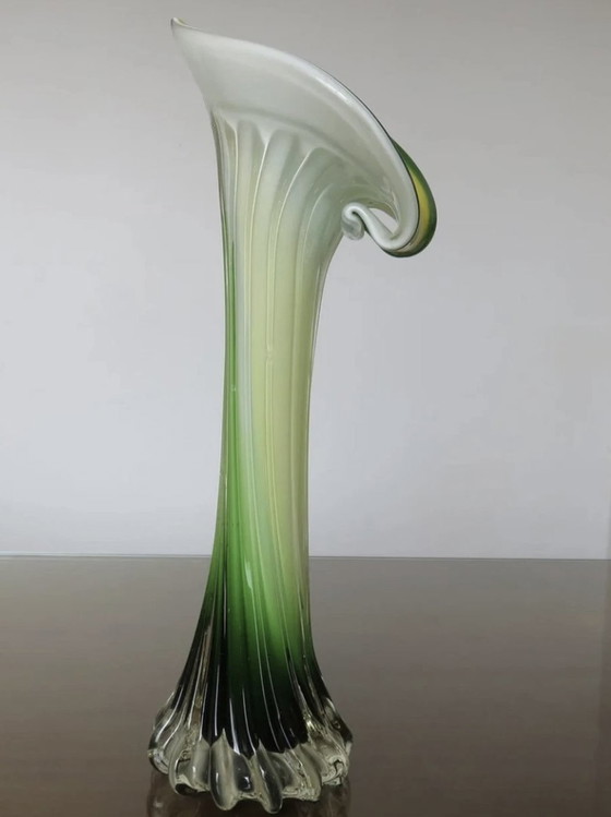 Image 1 of Vase, Soliflore " Arum " In Glass