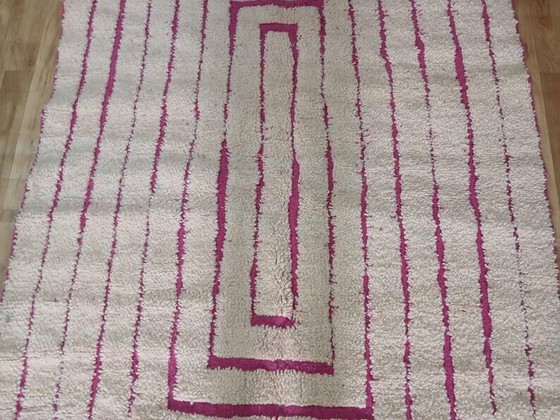 Beiger Berber-Teppich mit geometrischen Mustern 250cm x 150cm – Teppiche & Läufer, Wool (photo 2 of 10)