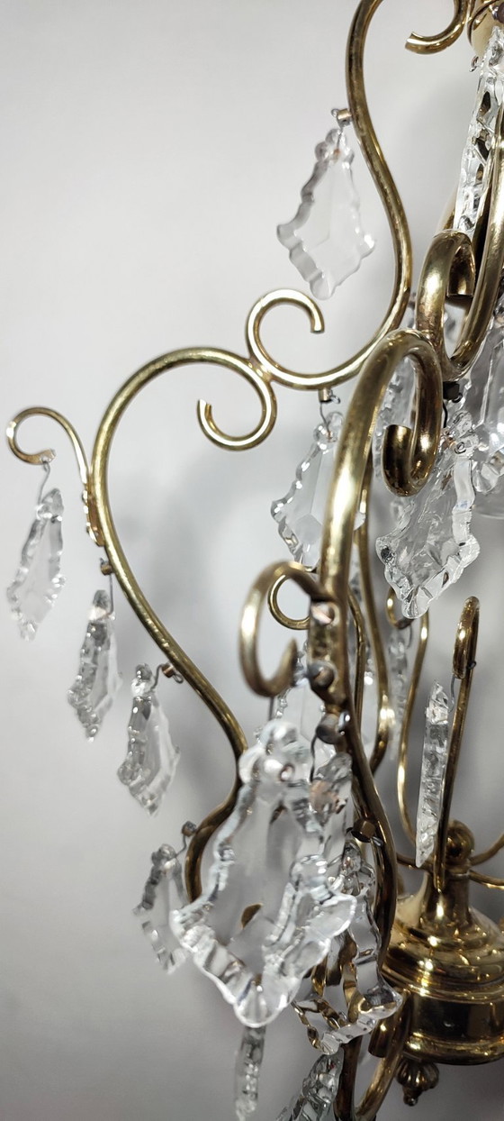 Image 1 of Plafonnier en cristal - Espagne, années 1950