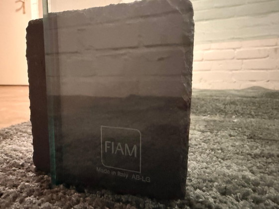 Image 1 of Table basse design en verre Fiam « Neutra »