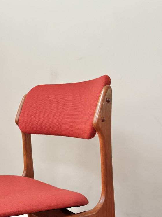 Image 1 of 4 vintage stoelen Erik Buch Deens design jaren 50/60