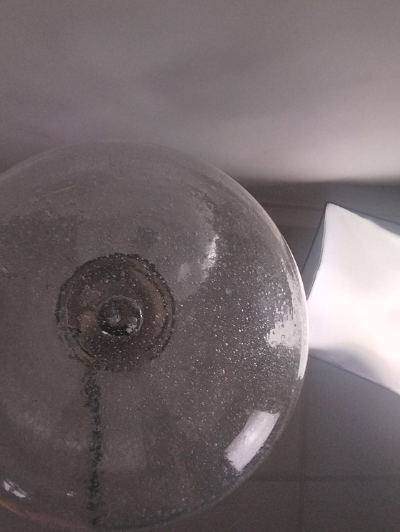 Image 1 of 1 ensemble de 2 lampes suspendues à boule en verre par Peill et Putzler 1970