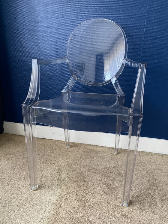 Image 1 of 2 Louis Ghost Crystal Chairs