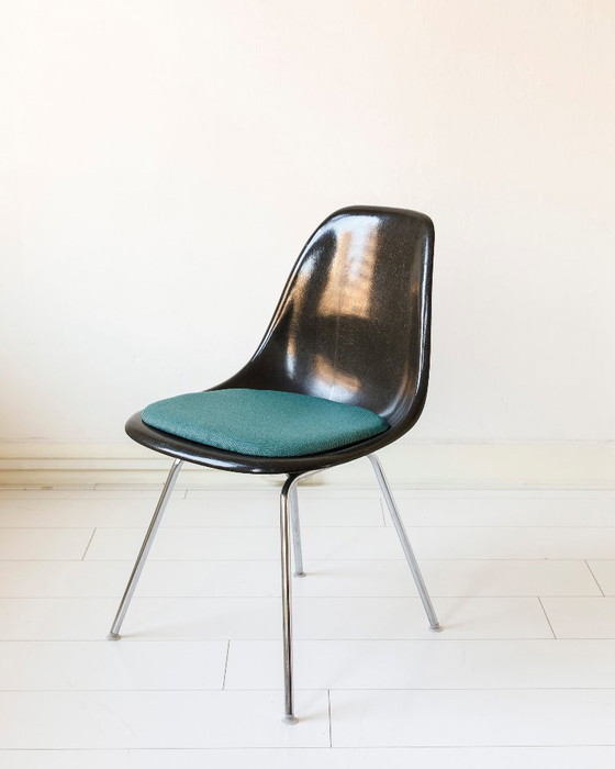 Image 1 of Set van twee Eames kuipjes/ eetkamerstoelen