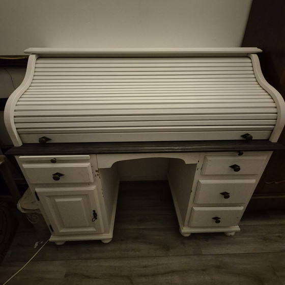 Image 1 of Secreter/escritorio blanco antiguo