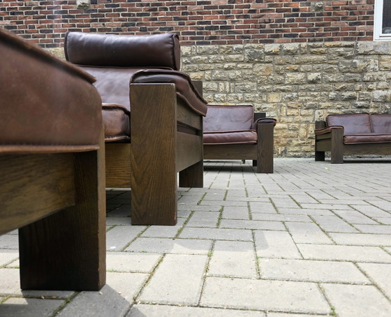 Image 1 of Leolux Vintage 60s 70s Benches Sofa Sofa Set Couch Set Armchair Seating Group Mid Century