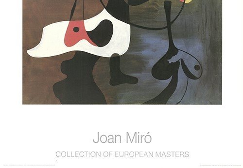 Image 1 of Stampa artistica &quot;Personaggi del ritmo&quot; di Joan Miró del 1934