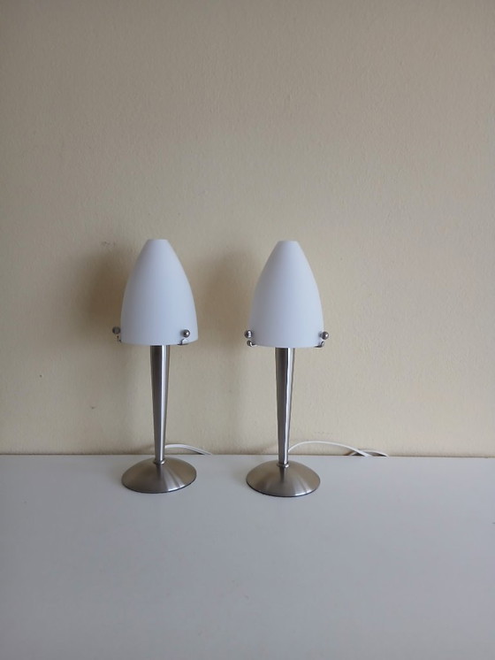 Image 1 of Mushroom Lampjes – Bedlampjes – Trio Leuchten – Vintage