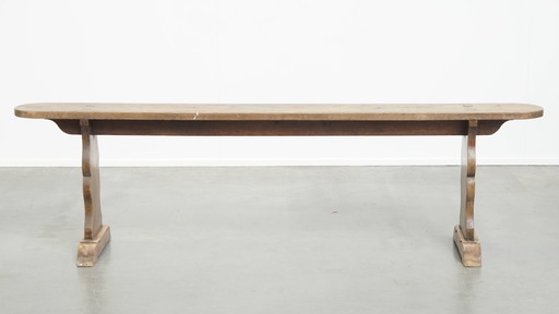Ancienne banquette française pour table de salle à manger