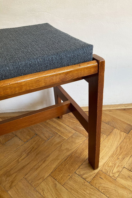 Image 1 of Tabouret en bois de style scandinave des années 1970