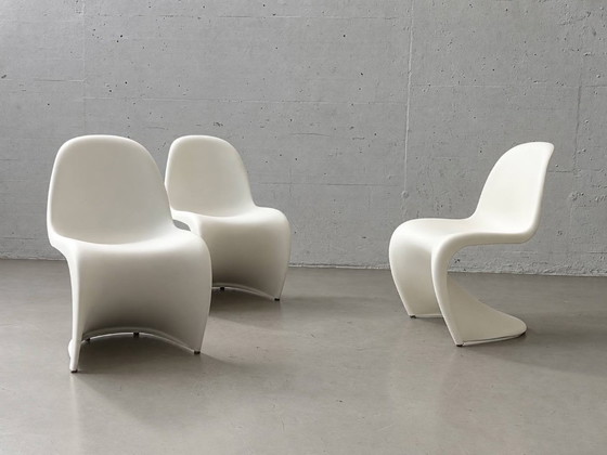 4 Sedie Panton originali Vitra di Verner Panton – Bianco, Produzione 2008 – Sedie da camera, Plastic, Vintage (photo 6 of 14)