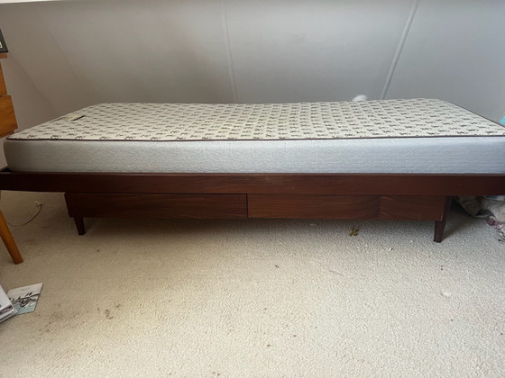 Vintage jaren 60 bed teakhout – Eenpersoonsbedden (photo 6 of 6)