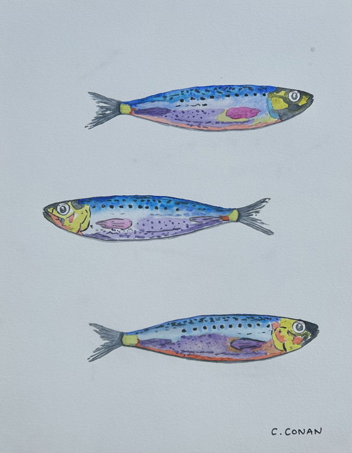 Sardines Aquarel