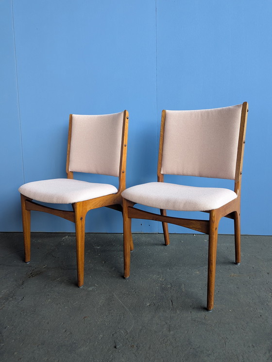 Image 1 of Chaises de salle à manger vintage danoises en teck, Erik Buch, années 1960