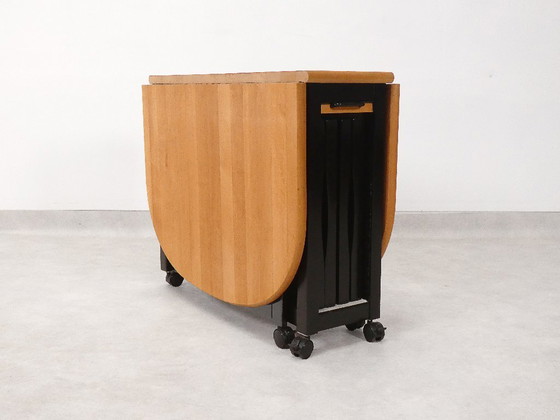 Image 1 of  4 Trieste folding chairs with storrage table - Aldo Jacober for A. Bazzani 