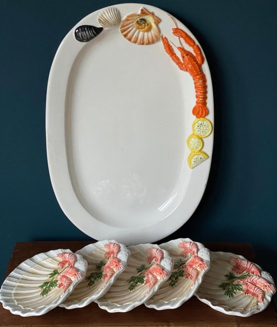 Image 1 of Set di frutta di mare vintage italiano
