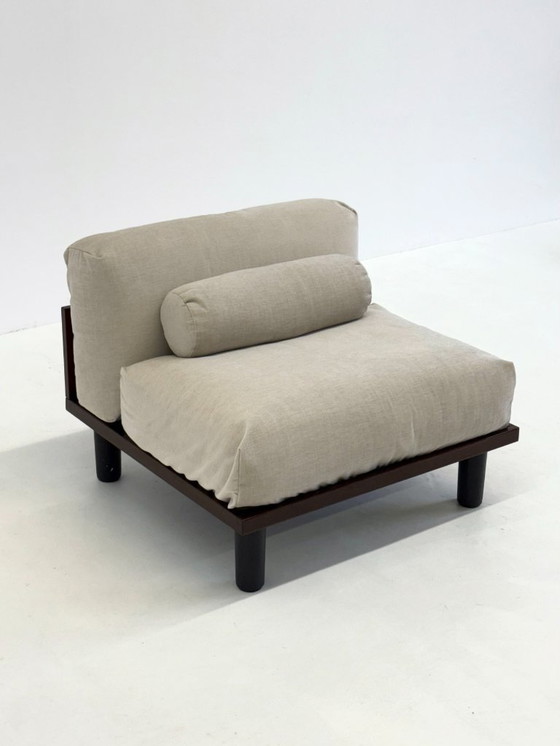 Image 1 of Italian modular sofa with coffee table set in Japandi Style