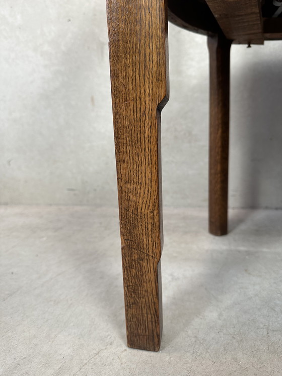 Image 1 of Originele art deco stoel - eik 