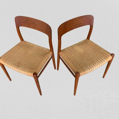 Image 1 of Chaises modèle 75 de Niels Otto Möller pour J.L. Möllers Möbelfabrik
