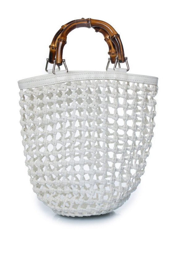 Bolso de mano mini de punto blanco de Gucci – Bolsos de mano, Calfskin, Leather (photo 2 of 12)