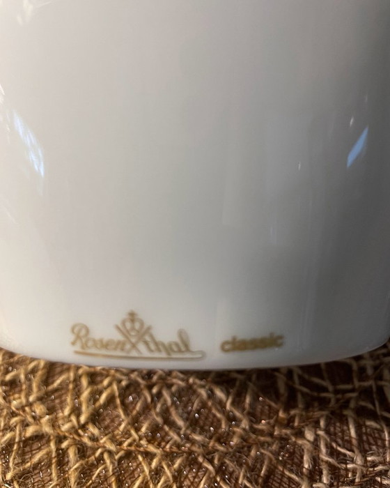 Image 1 of Rosenthal Classic Rose Porcelain Vase – White Minimalist Design – 25 cm – Germany