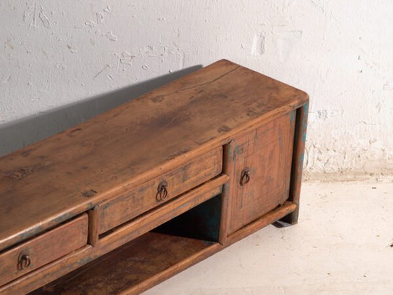 Mobile basso antico in legno di olmo – Cina, circa 1900 – Credenze con vetrina, Rustic (photo 11 of 40)