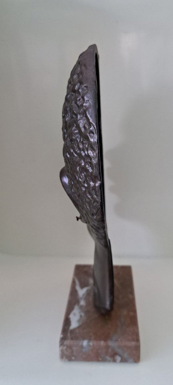 Image 1 of Bronze Profile of an African Man, 1930, Franz Hagenauer Vienna