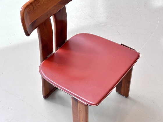 Image 1 of Sapporo dining set in walnut wood by Mario Marenco for Mobilgirgi, Italy, 1970s