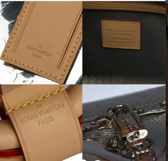Image 1 of Borsa LOUIS VUITTON Keepall in cuoio argentato - 100226