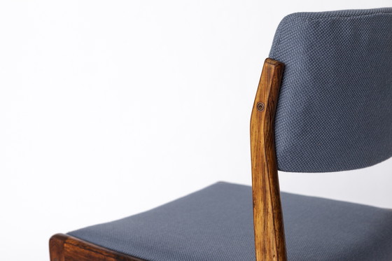 Image 1 of Paar H.W. Klein Rosewood Eetkamerstoelen voor Bramin - Deens Modern, jaren 1960 | Hergestoffeerde Vintage Stoelen Mid Century