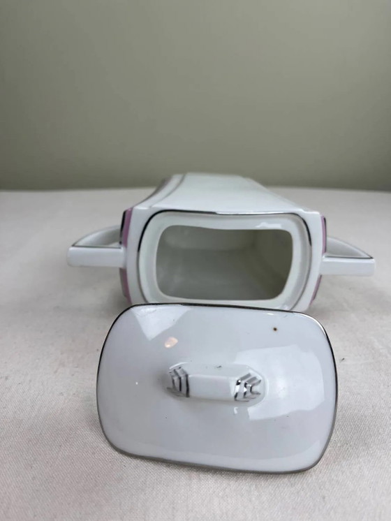 Art Deco Zuckerdose – Geschirr, Porcelain (photo 6 of 8)
