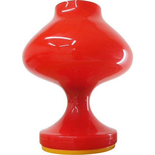 Lámpara de mesa de cristal vintage de Stepan Tabery, Checoslovaquia, 1970