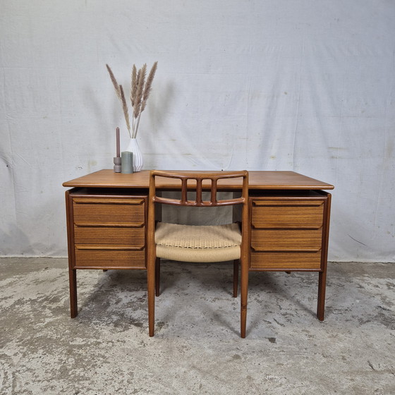 Image 1 of G.V. Møbler vintage 1960s Danish teak desk Scandinavian
