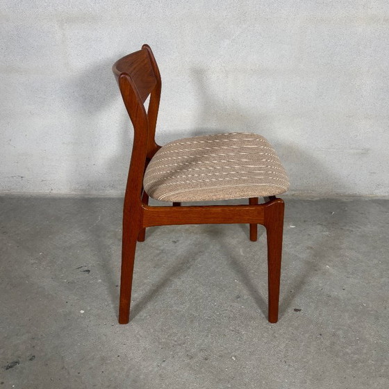 Image 1 of 6 sillas de comedor de P.E. Jørgensen — Madera maciza de teca