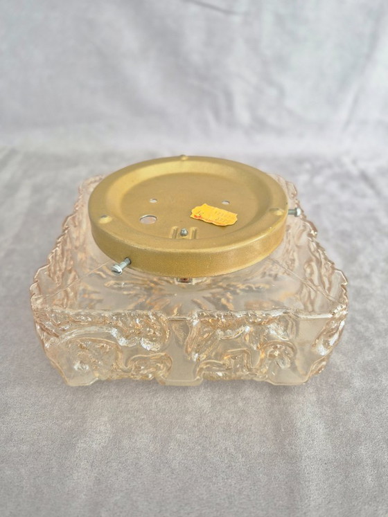 Image 1 of Vintage Honsel Glass Flush Mount Ceiling/Wall Light E27 – Mid Century Modern Design