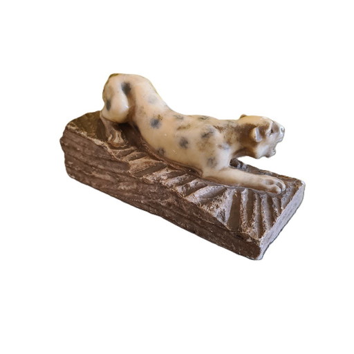 French Alabaster Art Deco Prowling Tiger