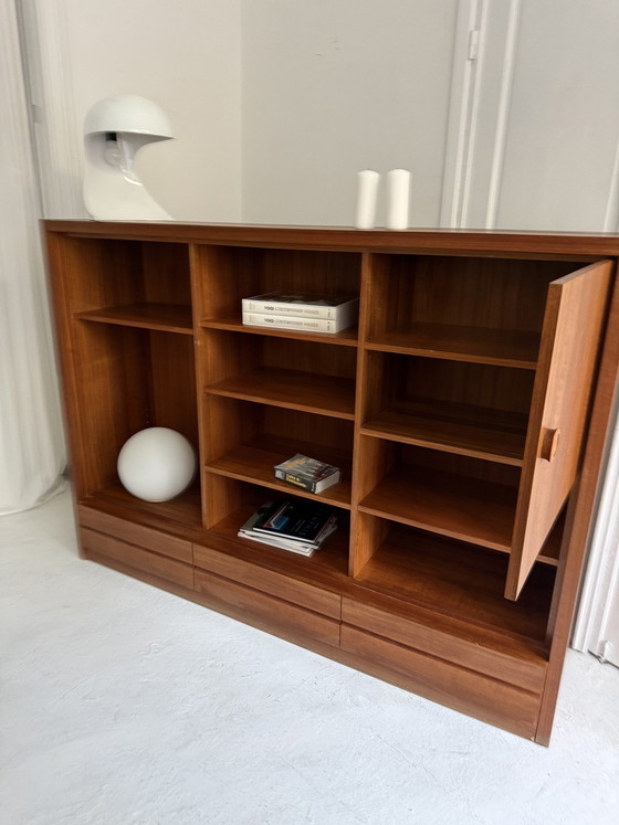Image 1 of Vintage Scandinavian teak bookcase, 1970s