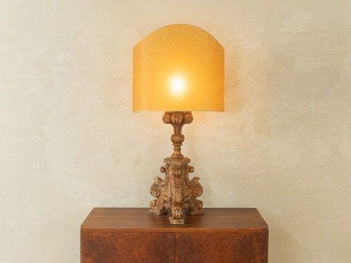 Lampe de table baroque, travaillée à la main