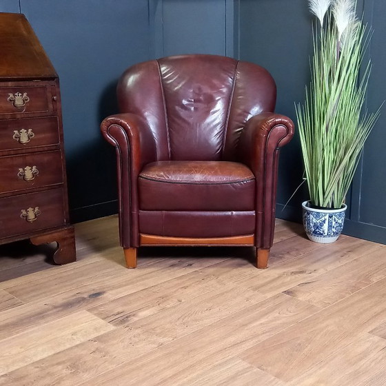 Image 1 of poltrona club in pelle di pecora