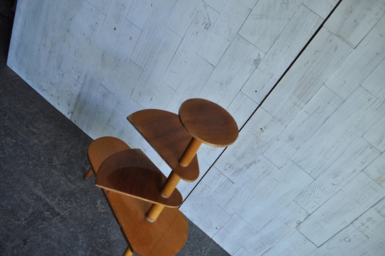 Porte-plantes Vintage en Bois, années 1950 – Mid Century Modern (photo 2 of 10)