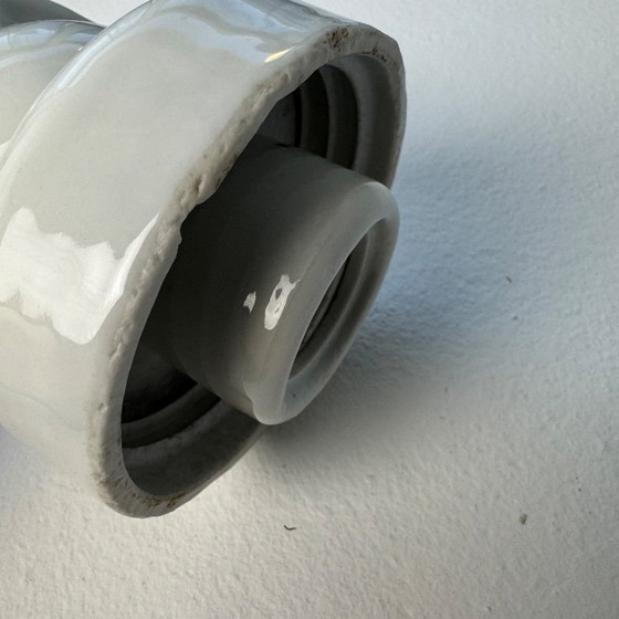 Image 1 of VINTAGE CERAMIC & OPALINE WALL LIGHT