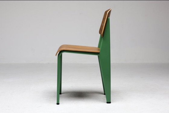 Vitra Standard Chair Blé Vert Vert & Noyer – Chaises de salle à manger, Aluminium, Wood (photo 4 of 11)