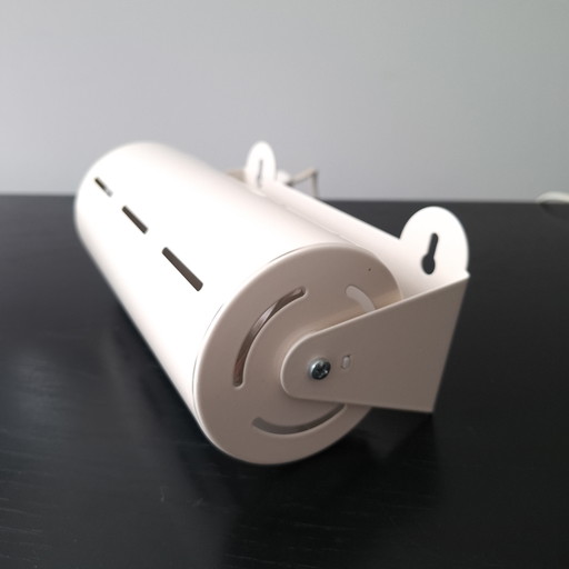 Lampada da parete vintage Ikea Smyg in metallo/plastica bianca