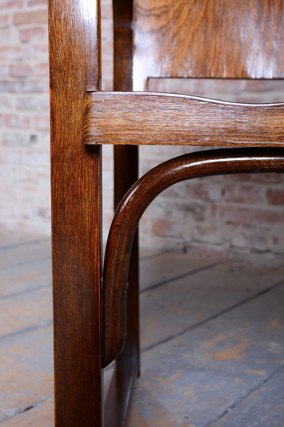 Restored Art Deco Armchair, by Tatra, Pravenec, Beech, Polished, Czech, 1930s – Wood (photo 10 of 13)