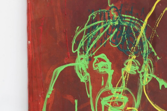 Image 1 of Gran pintura figurativa abstracta, 195 × 144 cm